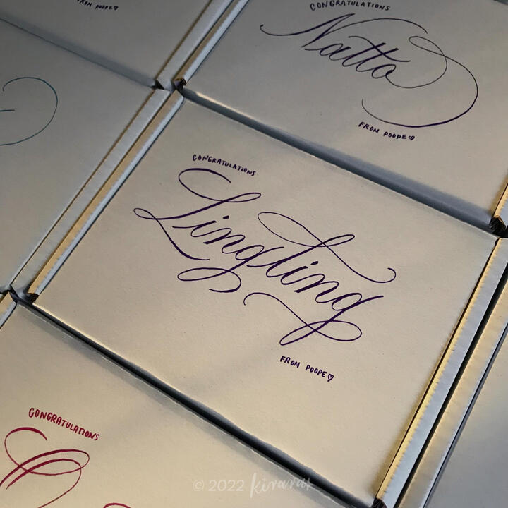 Calligraphy on Box