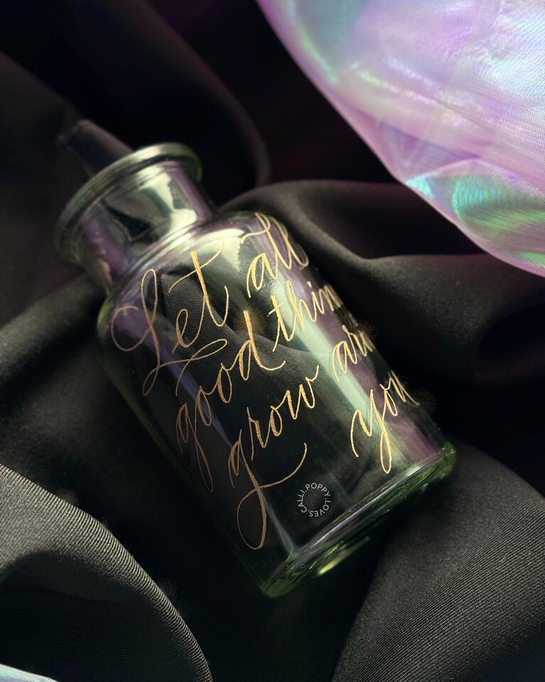 Engraving on Flower vase