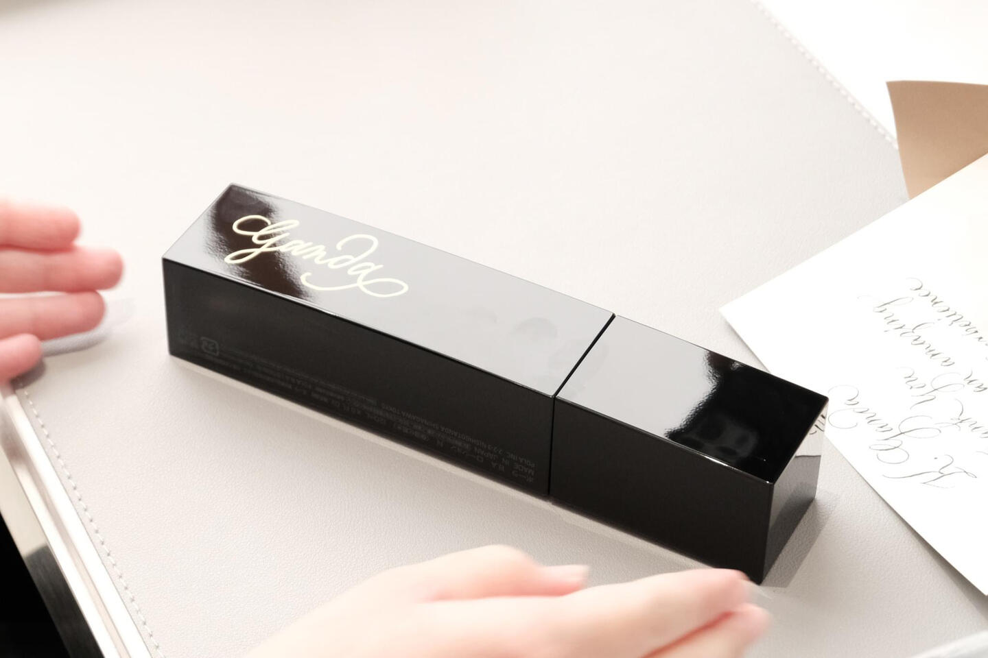 Calligraphy on product