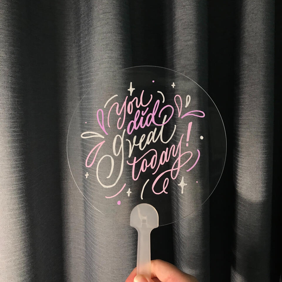 Painting on Clear Fan