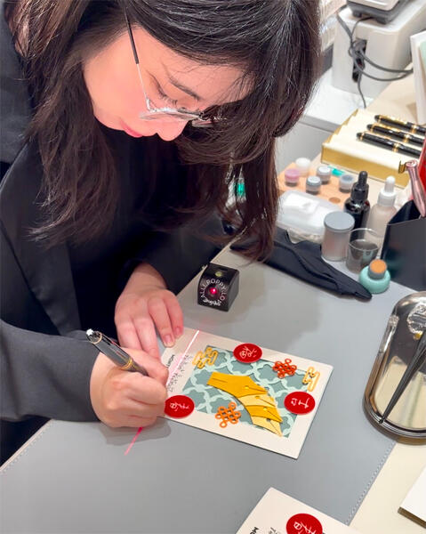Live calligraphy service for Lunar New Year Event at MONTBLANC, JAN 2025
